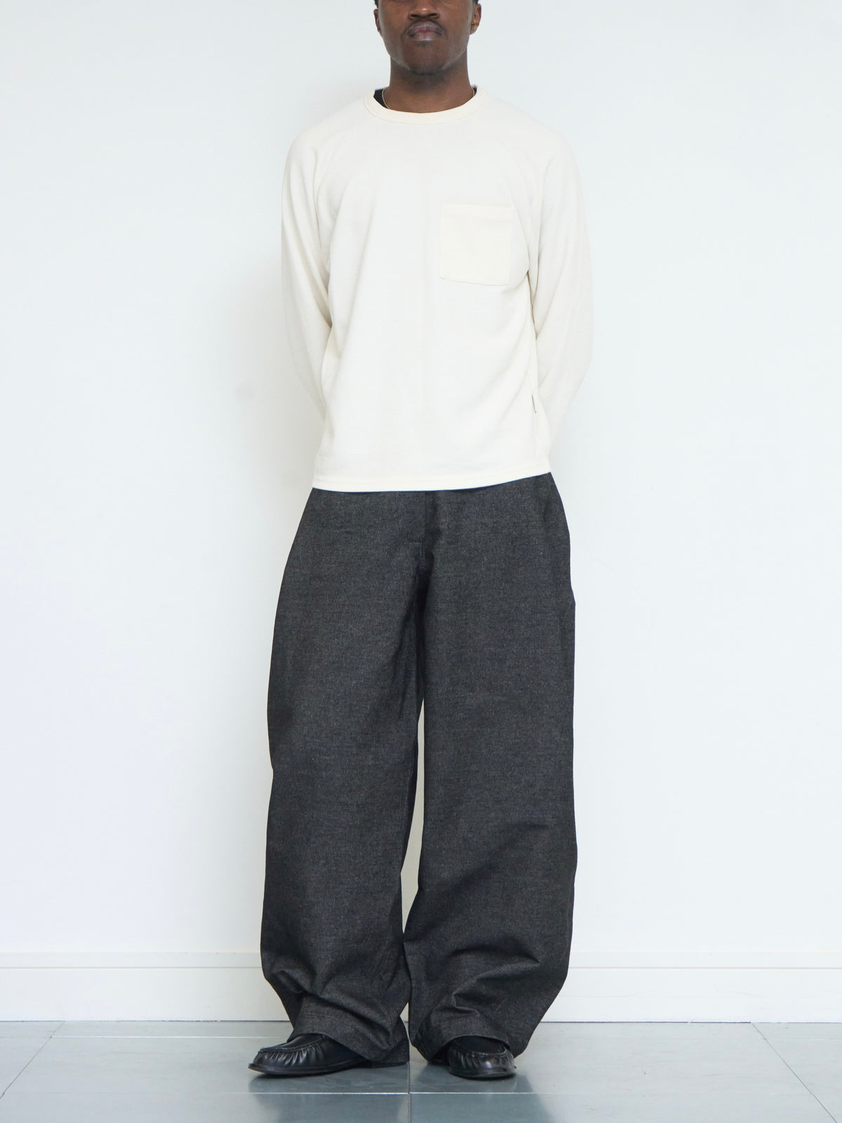 lumi jean - dark grey denim