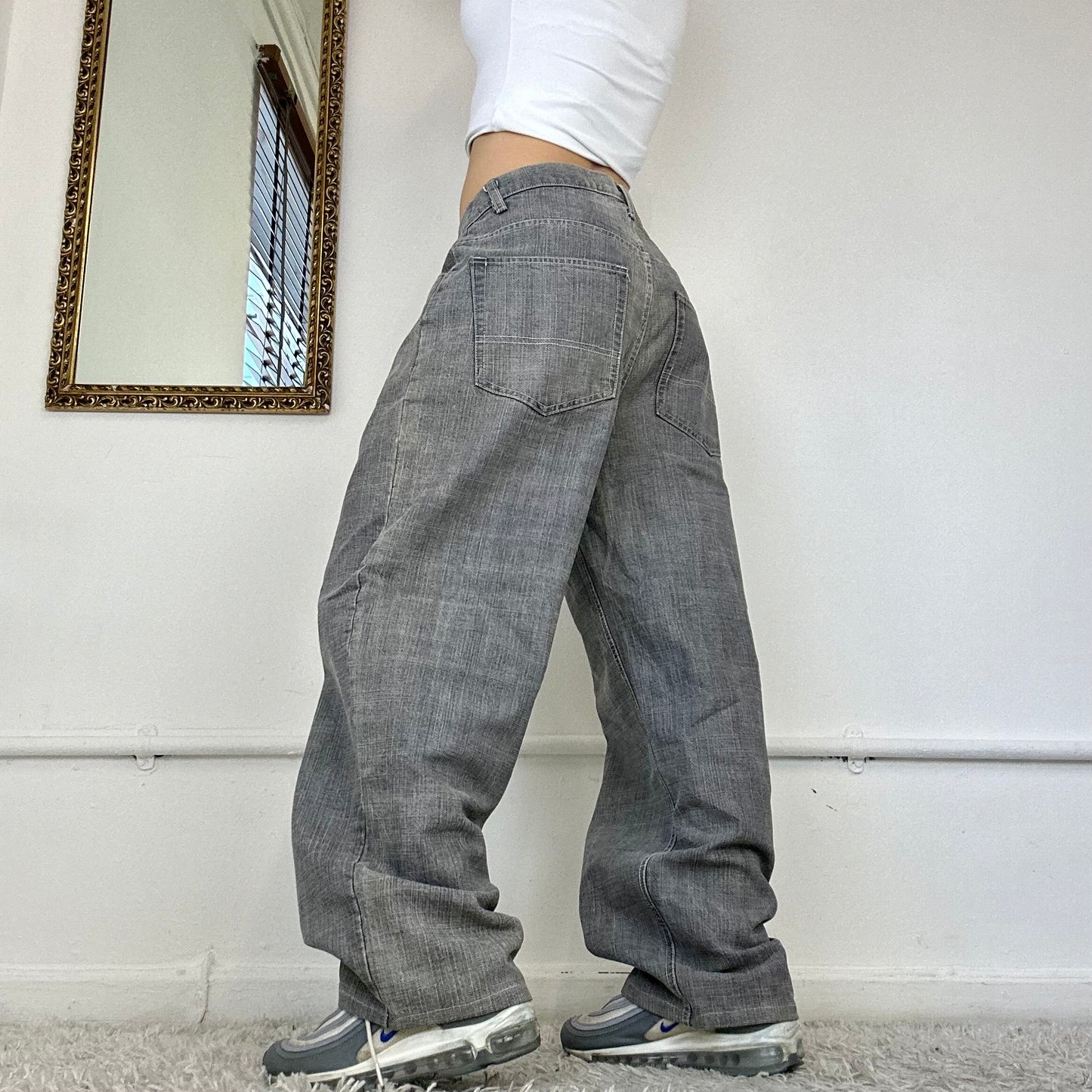 vintage grey baggy jeans