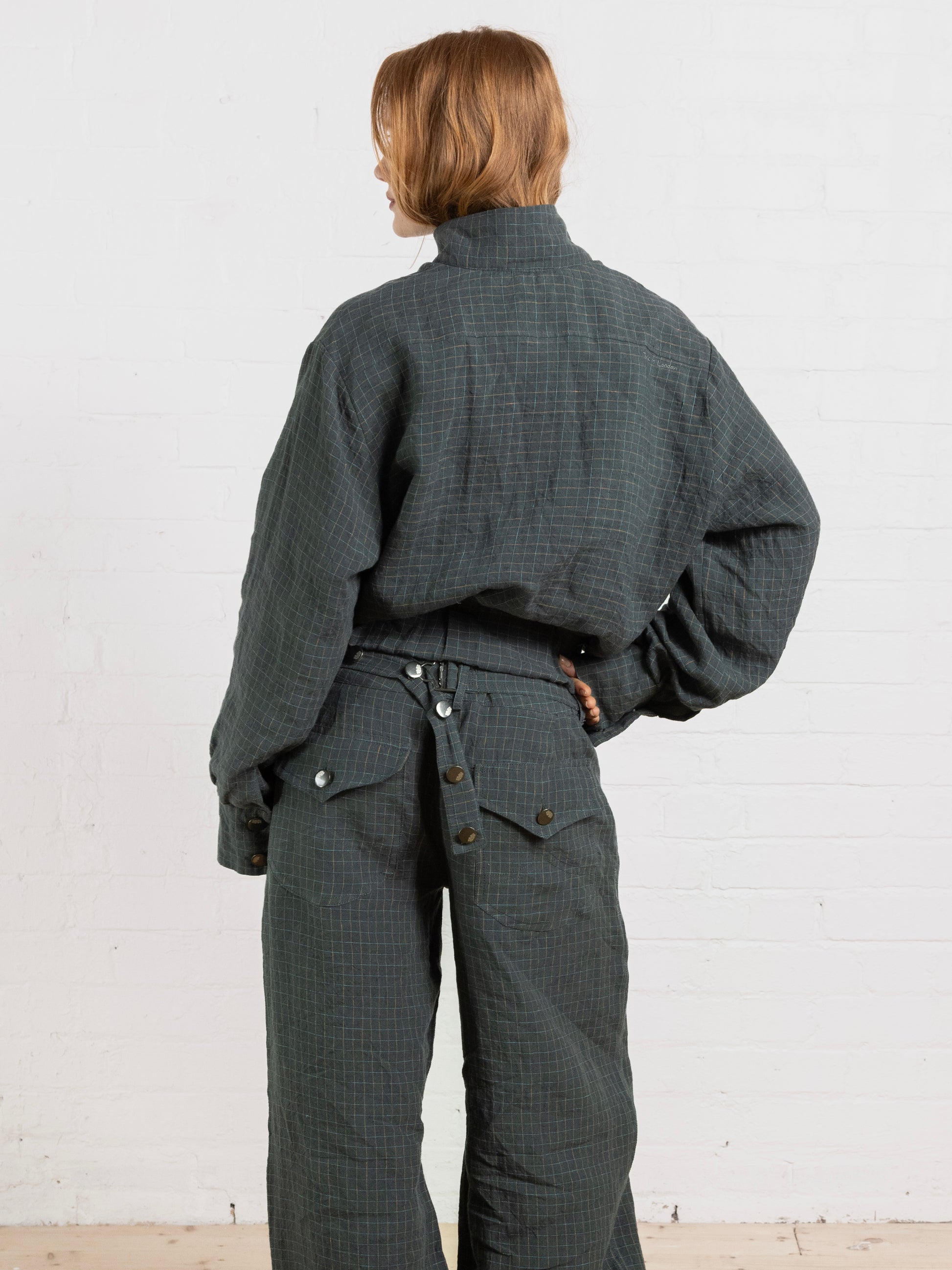 slouch jacket - fern linen