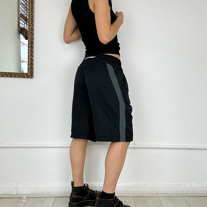 black baggy nike air shorts