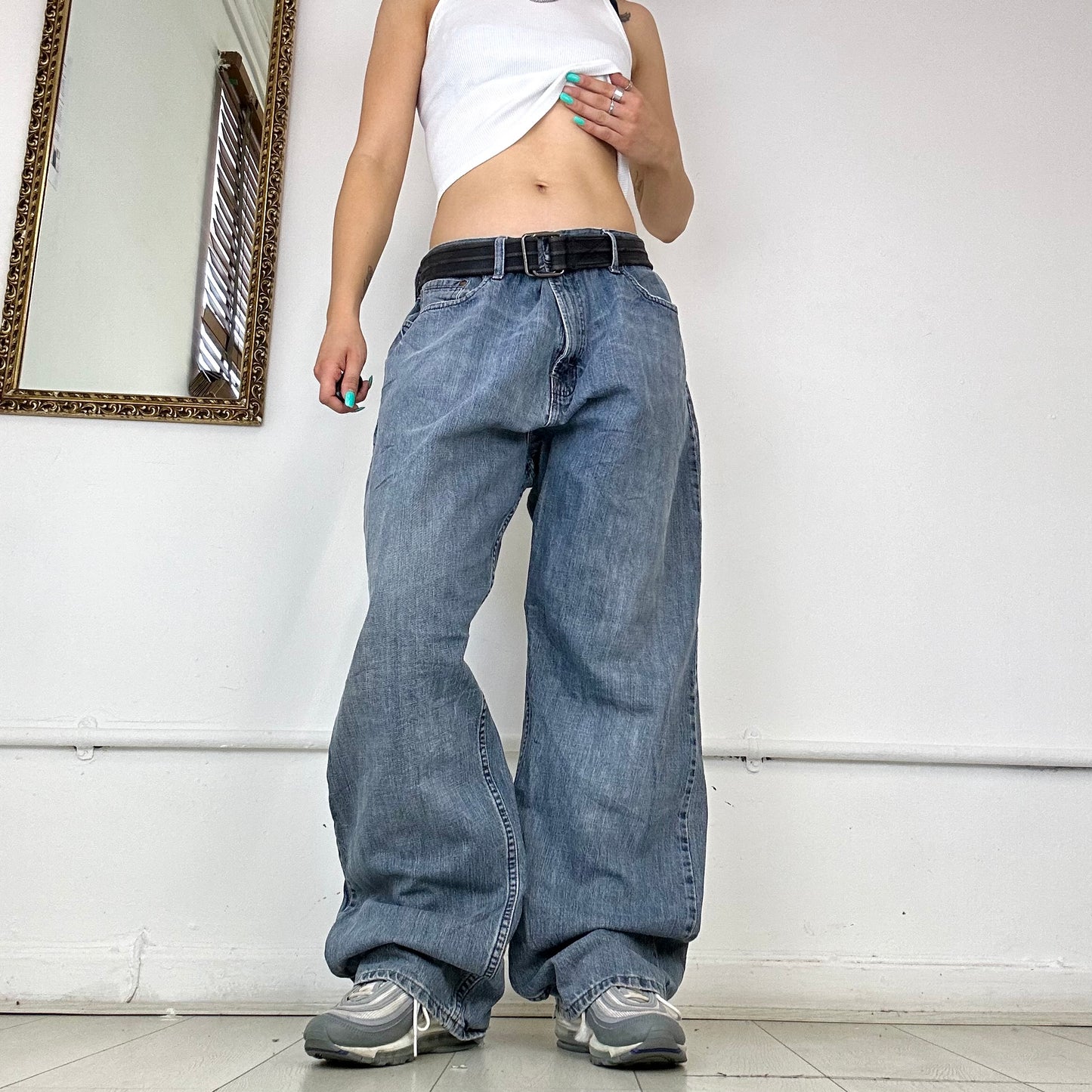 2000s wrangler baggy jeans