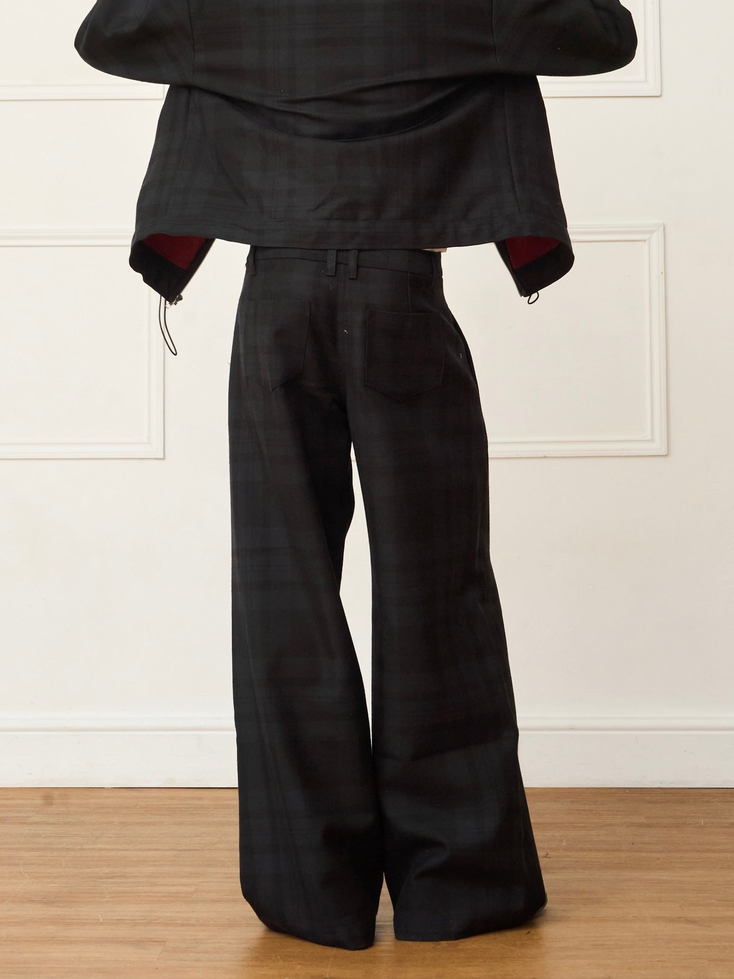 parker trouser - black wool