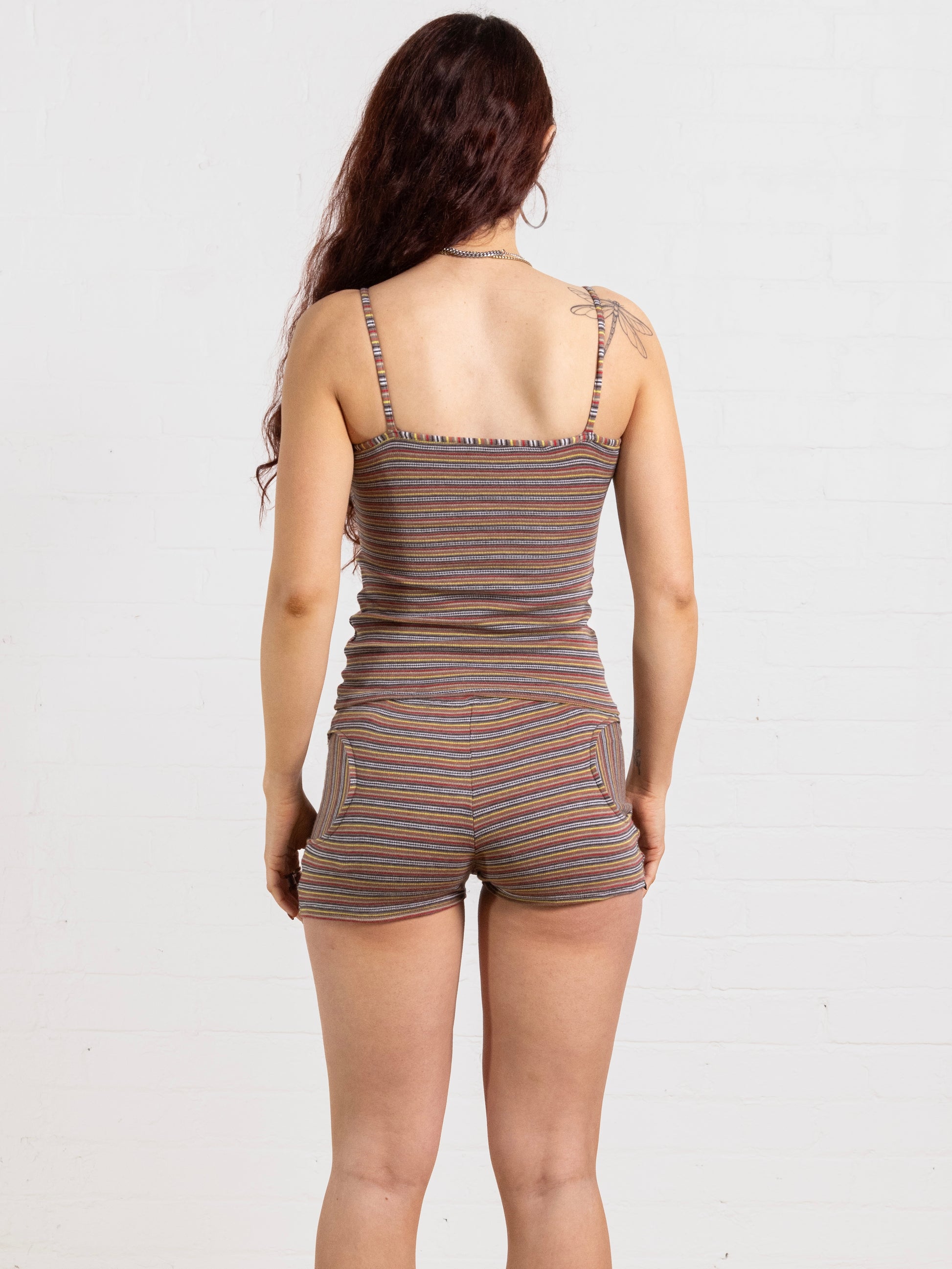 dylan top - warm stripe