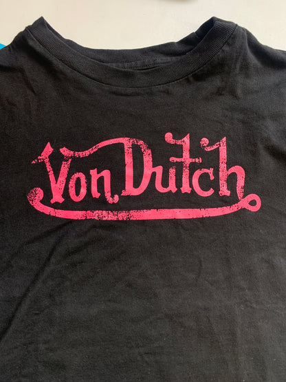 Von Dutch vintage black baby tee