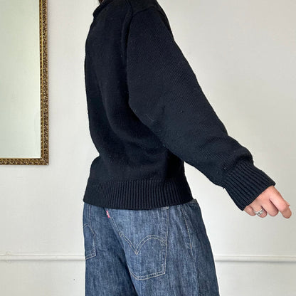 black vintage ralph lauren jumper