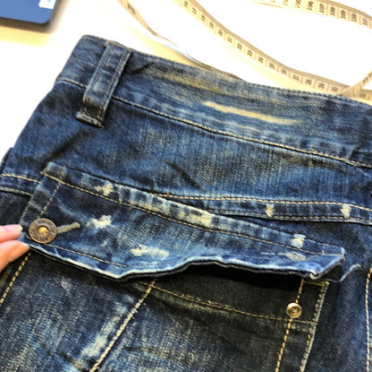 wide leg baggy cargo jeans