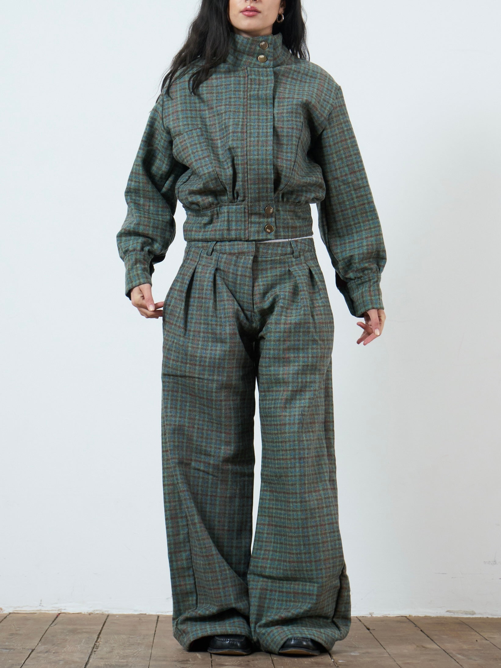 slouch jacket - cedar wool