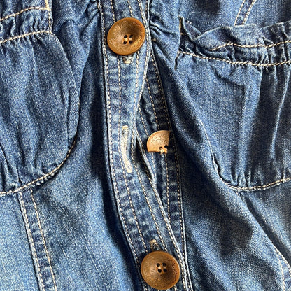 00's denim mini dress