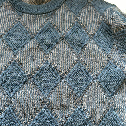 vintage blue knitted jumper