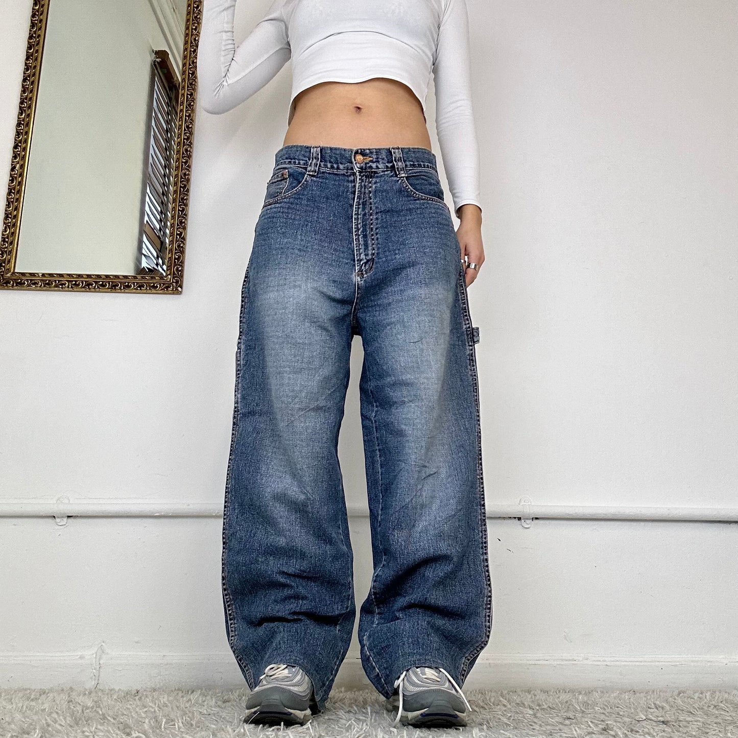 90s baggy wide leg jeans