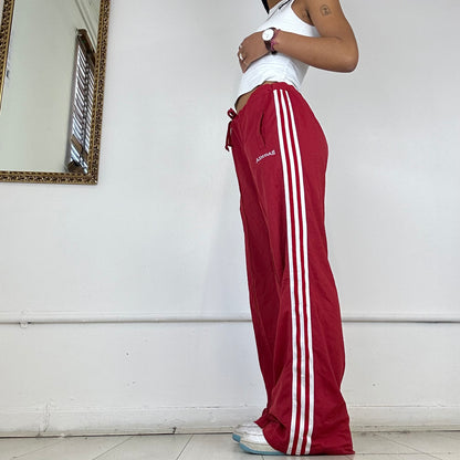 vintage red adidas joggers