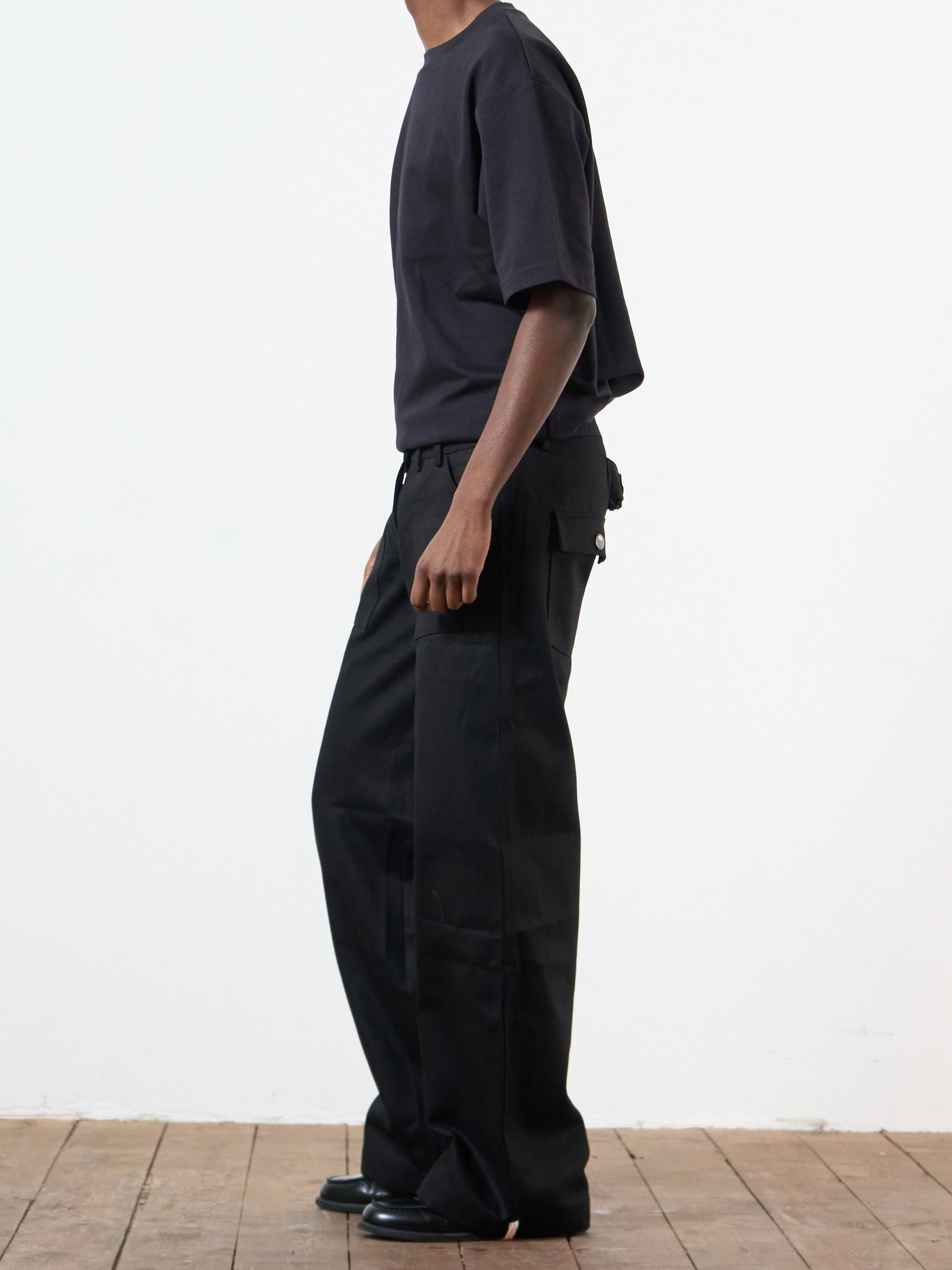 slouch jean - black denim