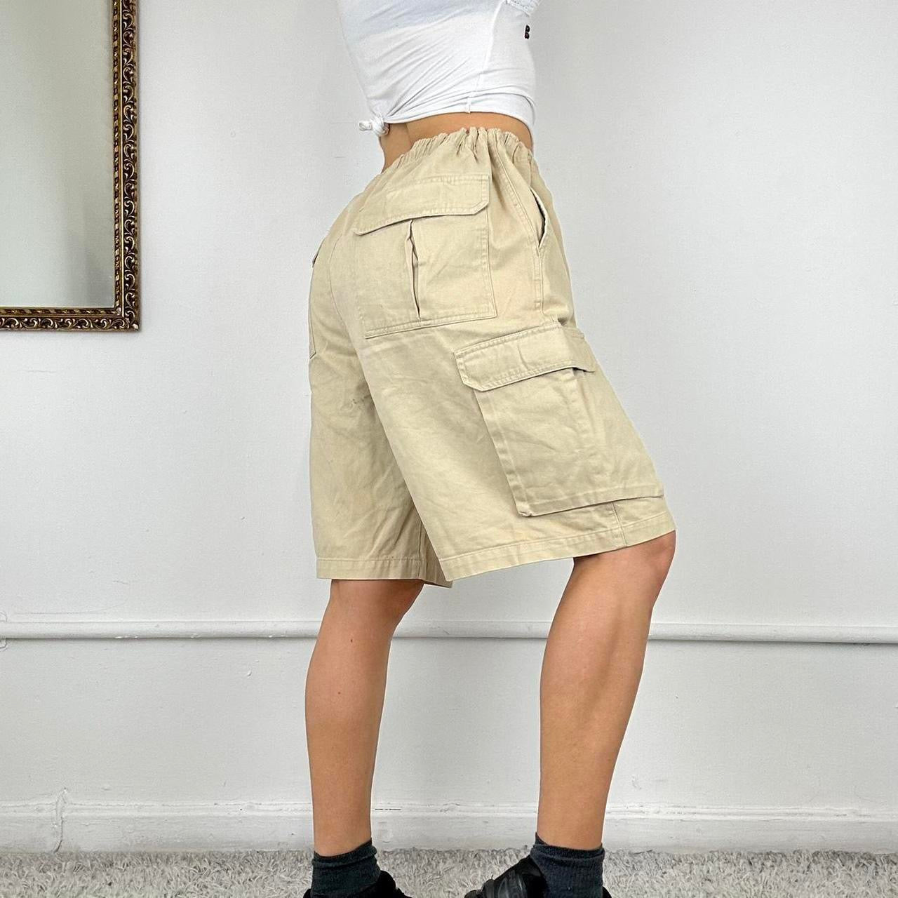 vintage beige cargo shorts