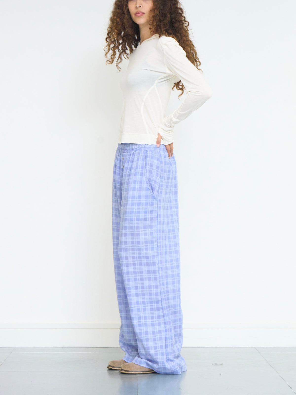 stevie trouser - periwinkle wool