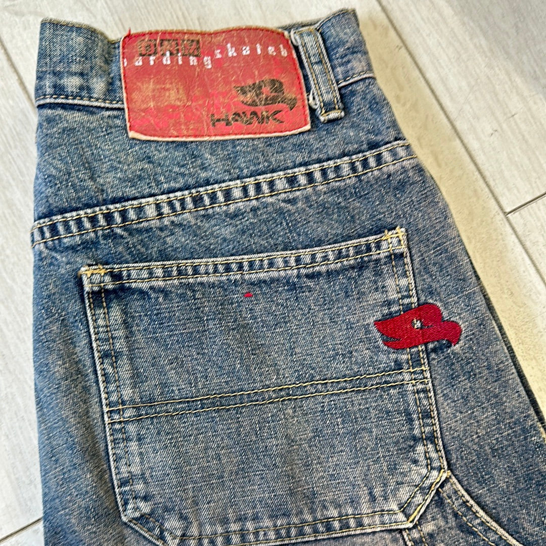 vintage wide leg jeans by hawk