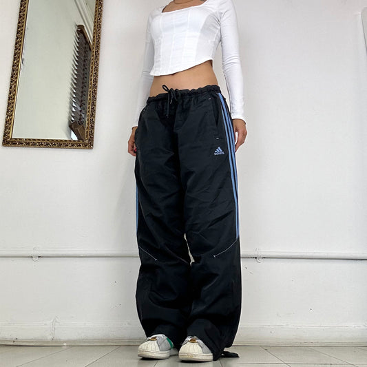 vintage adidas wide leg tracksuit bottoms