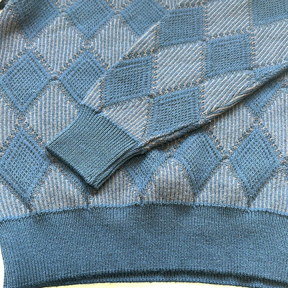 vintage blue knitted jumper