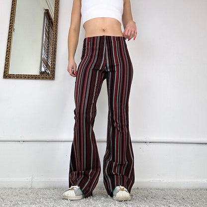 2000’s pinstripe flared trousers