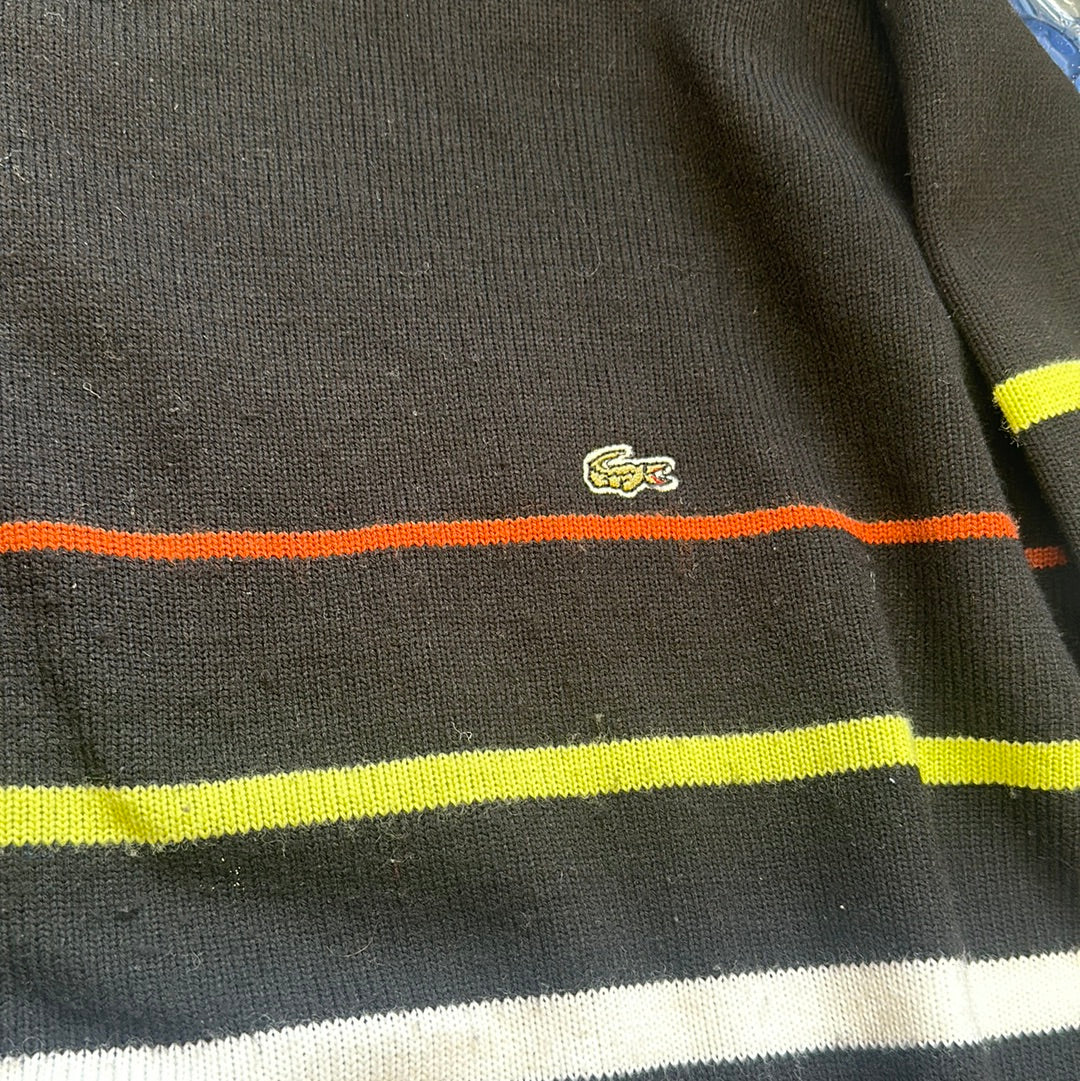 vintage colourful lacoste jumper