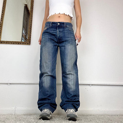 diesel wide leg jeans