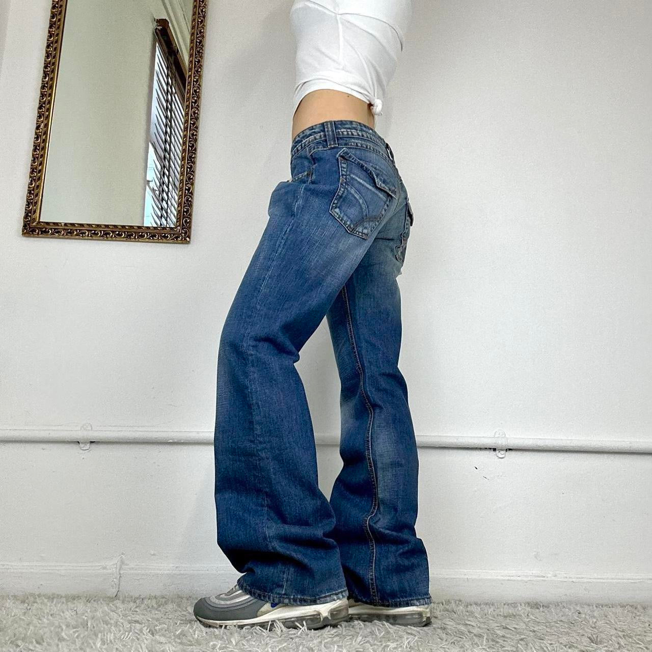 wide leg 00's jeans by gas