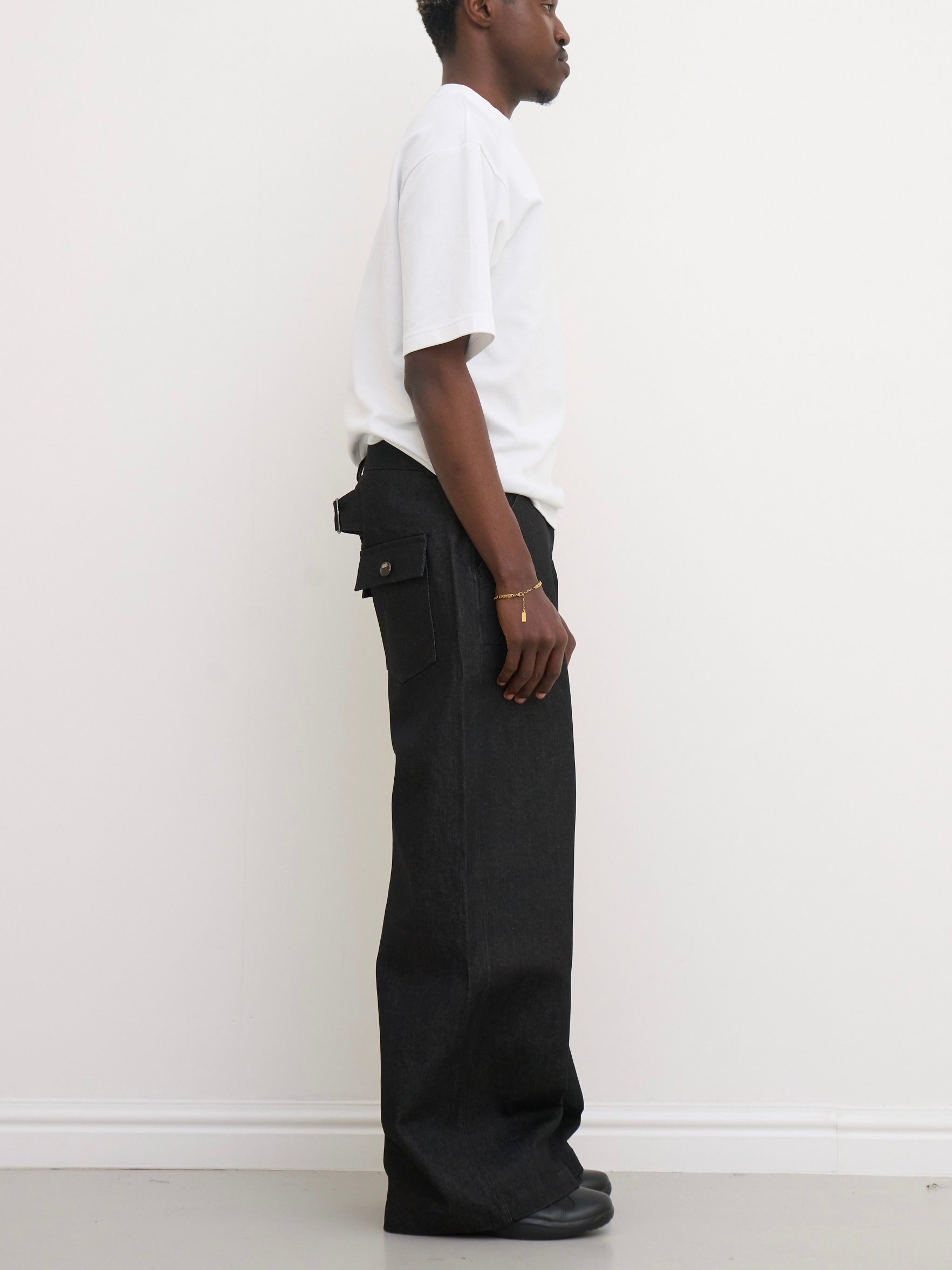 slouch jean - dark grey denim