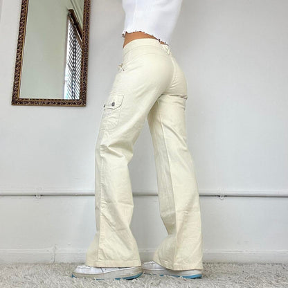 wide leg cargo trousers