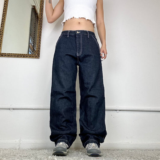 baggy wide leg cargo jeans