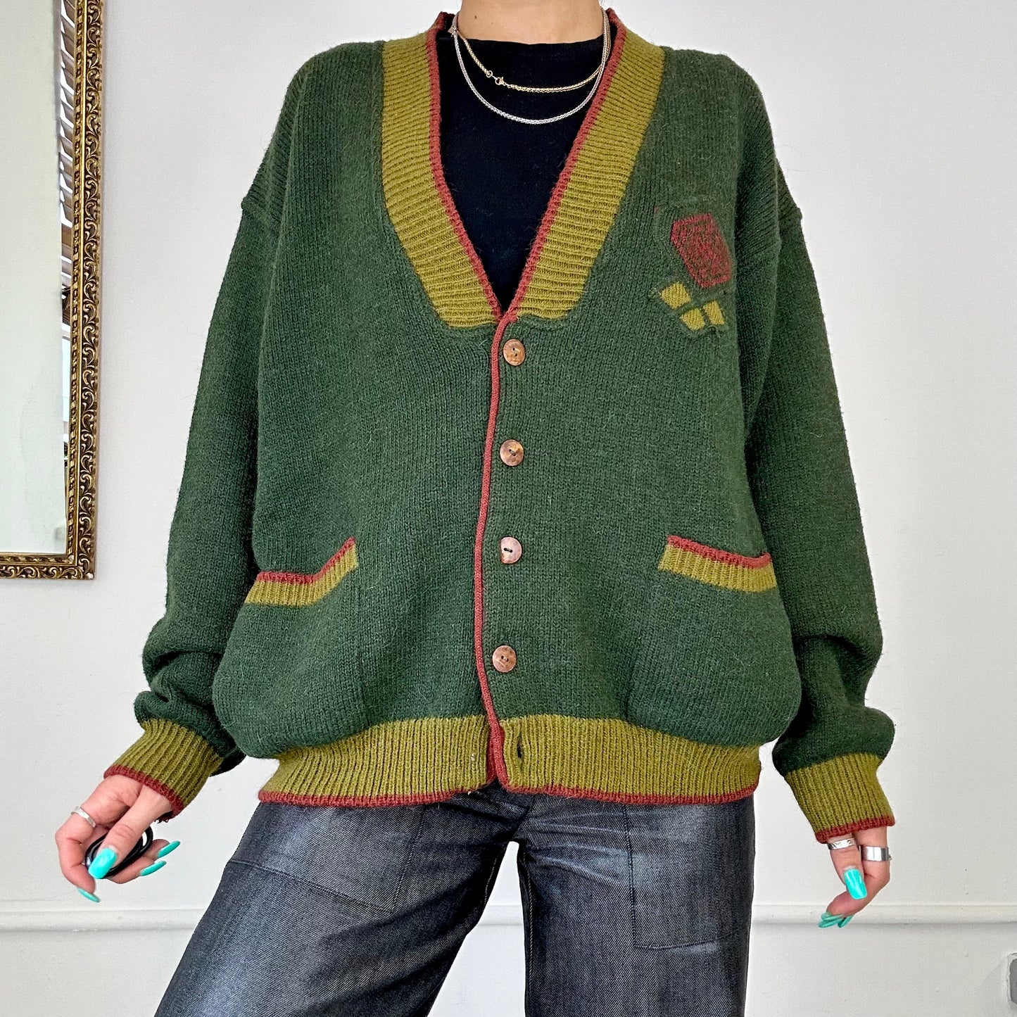 vintage 90's knitted cardigan