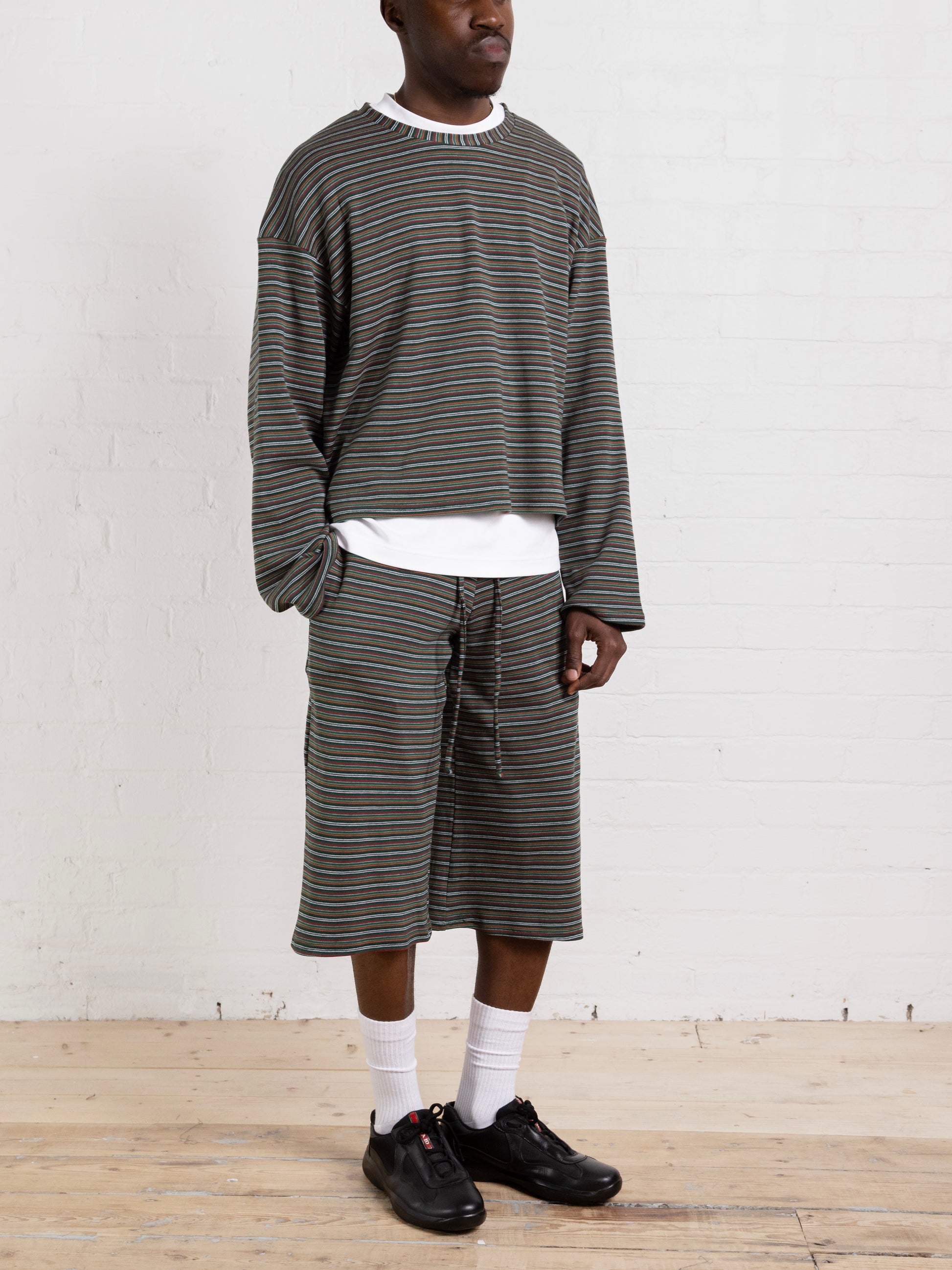 drew short - green stripe