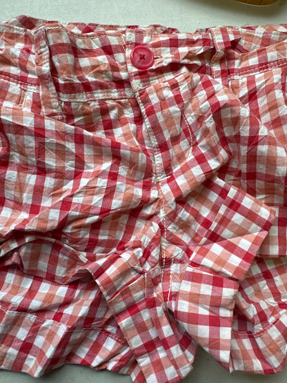 2000s pink gingham booty shorts