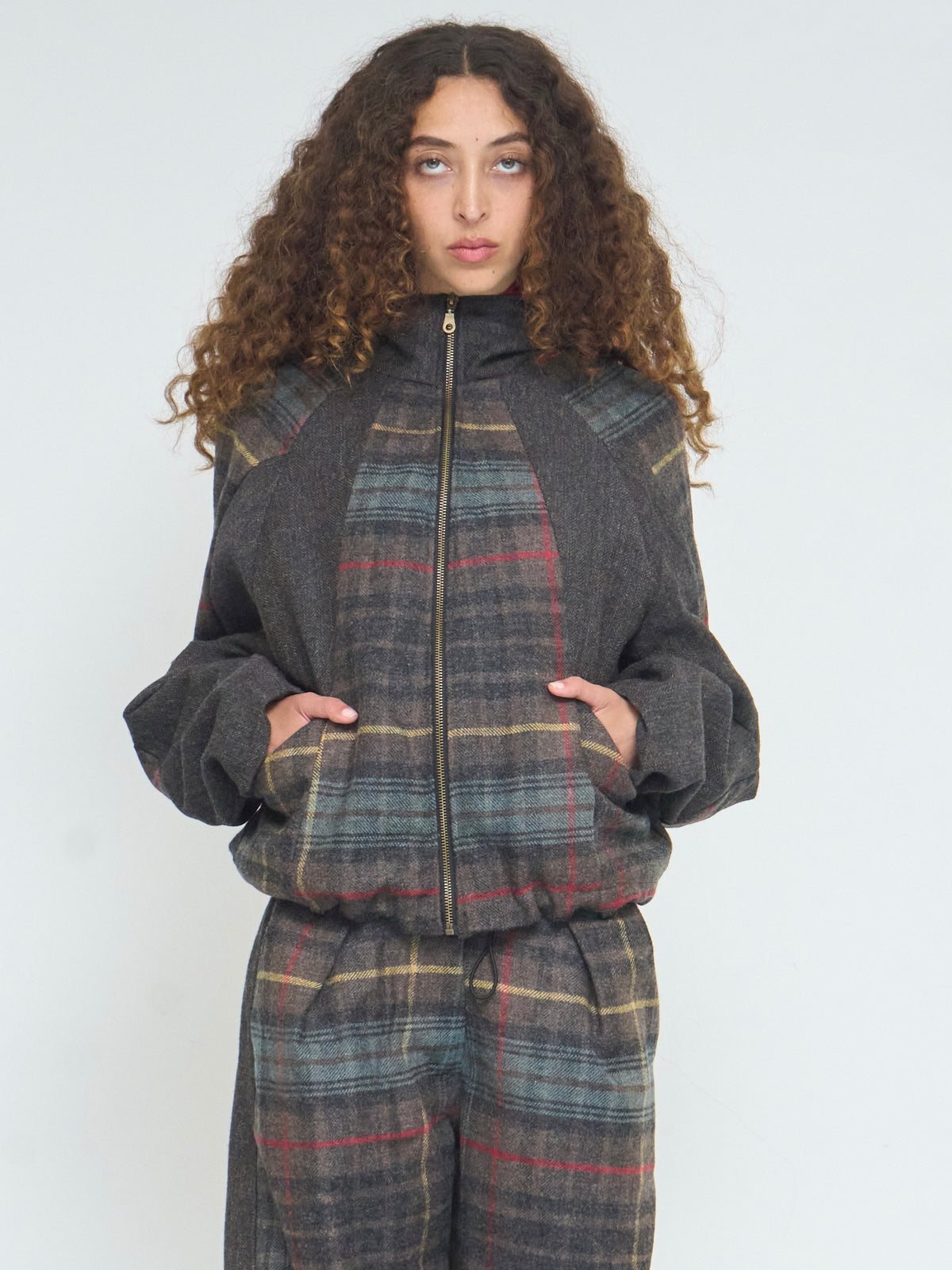 jamie utility jacket - tobacco wool