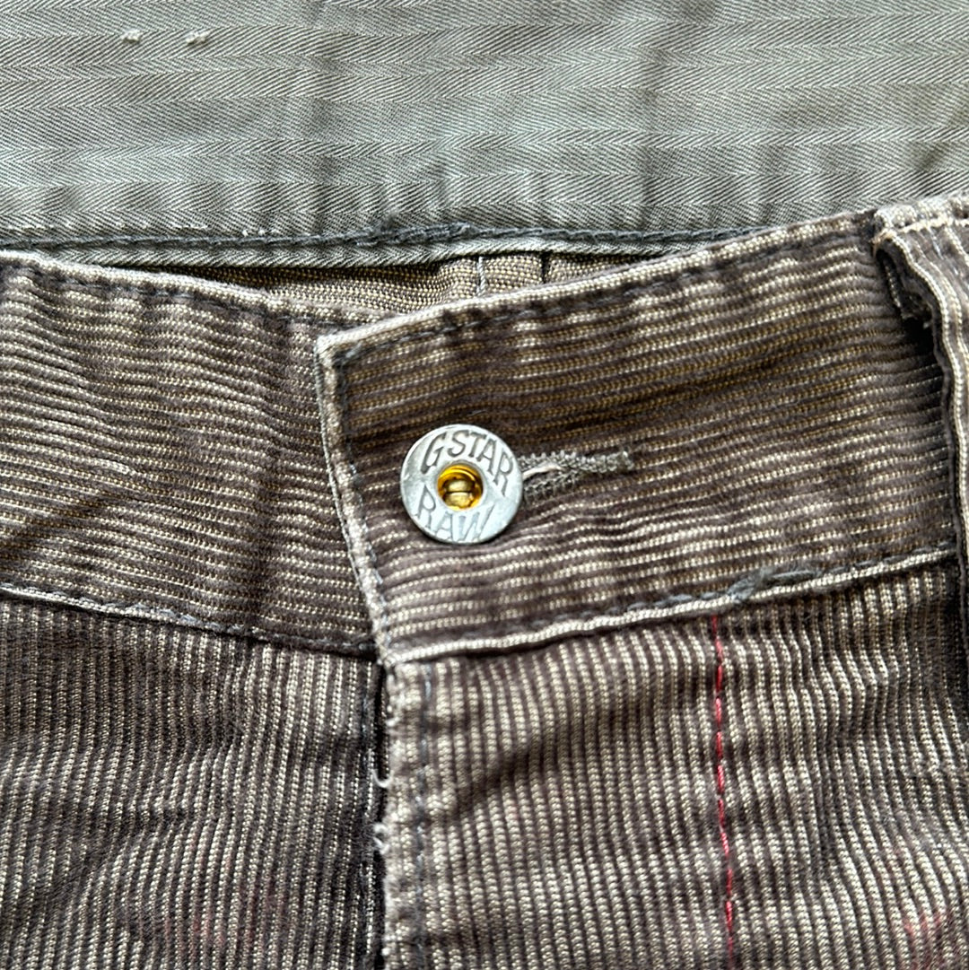 g-star brown baggy corduroy trousers