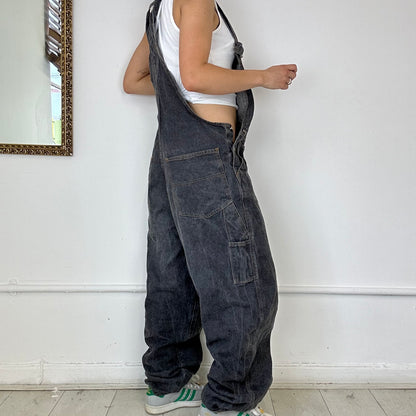 vintage grey baggy dungarees