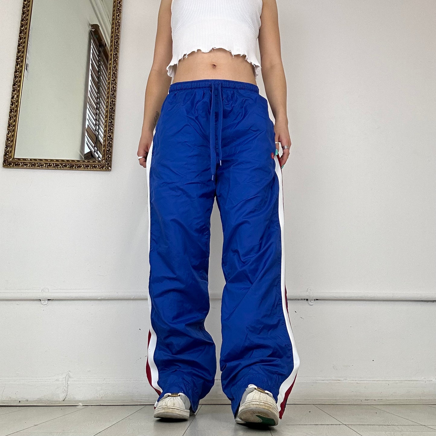 blue vintage nike joggers