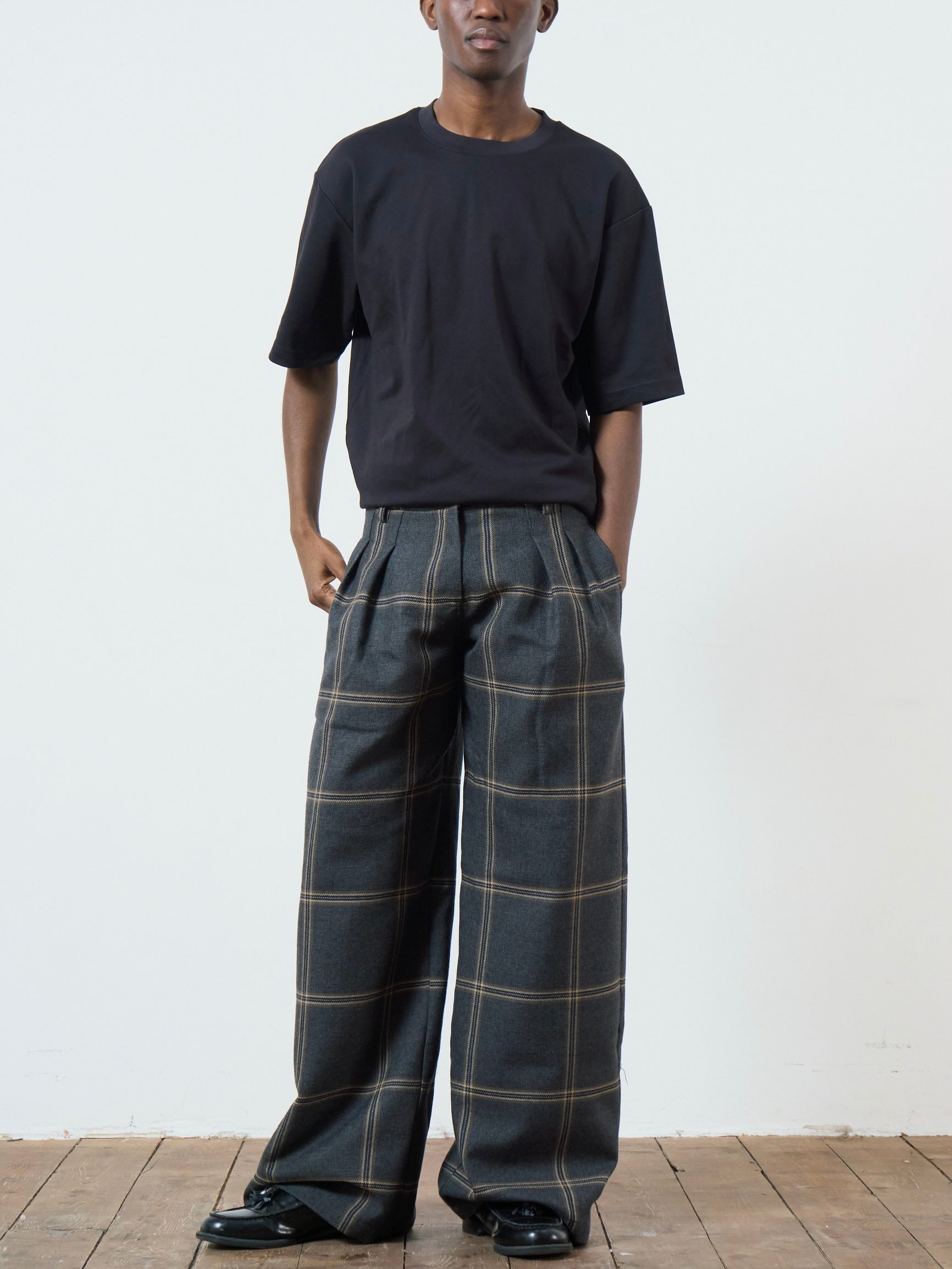 parker trouser - grey wool