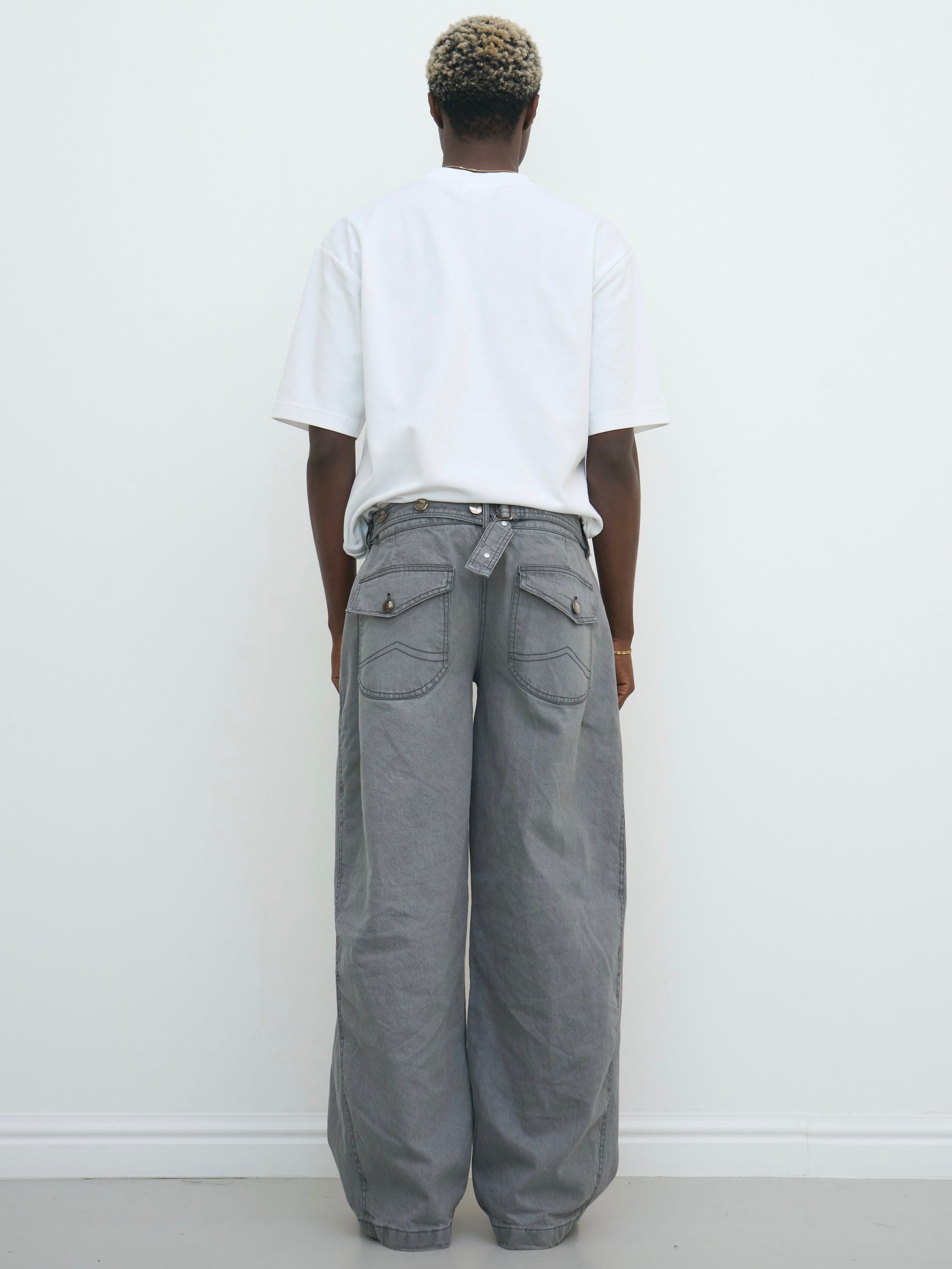balloon jean - grey washed denim