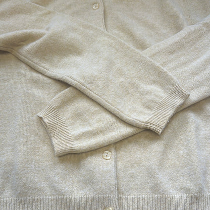 vintage yellow cashmere cardigan