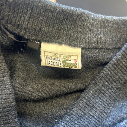 vintage grey lacoste cardigan