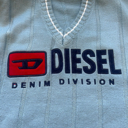 vintage blue diesel knitted jumper