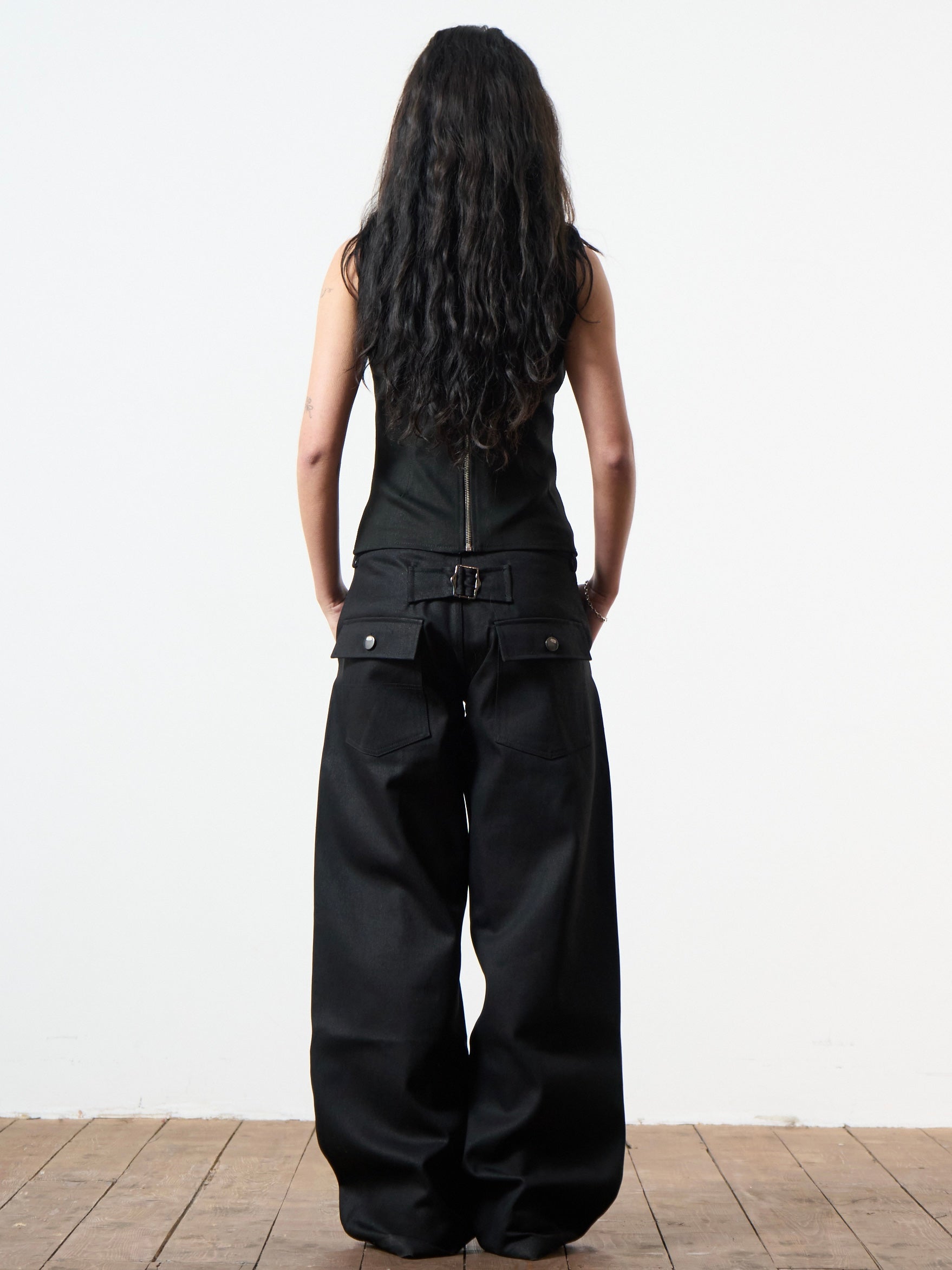 slouch jean - black denim