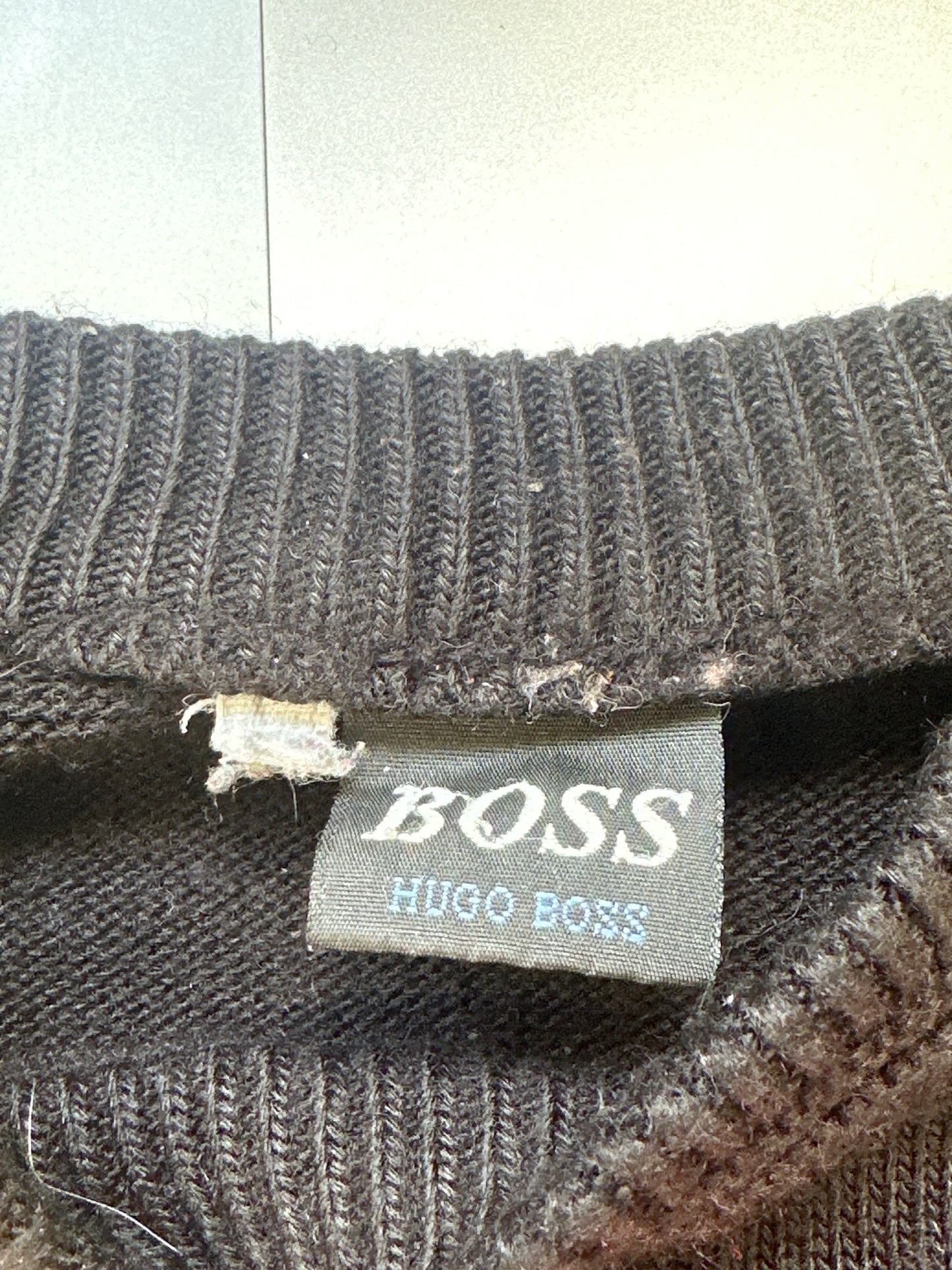 vintage hugo boss block jumper