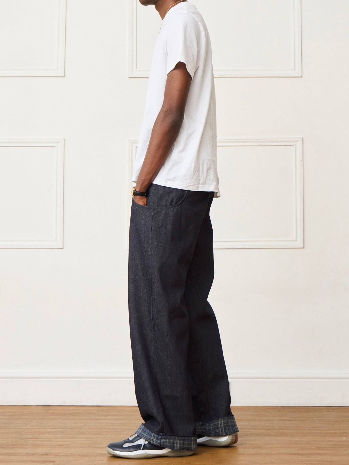 circle jean - navy denim