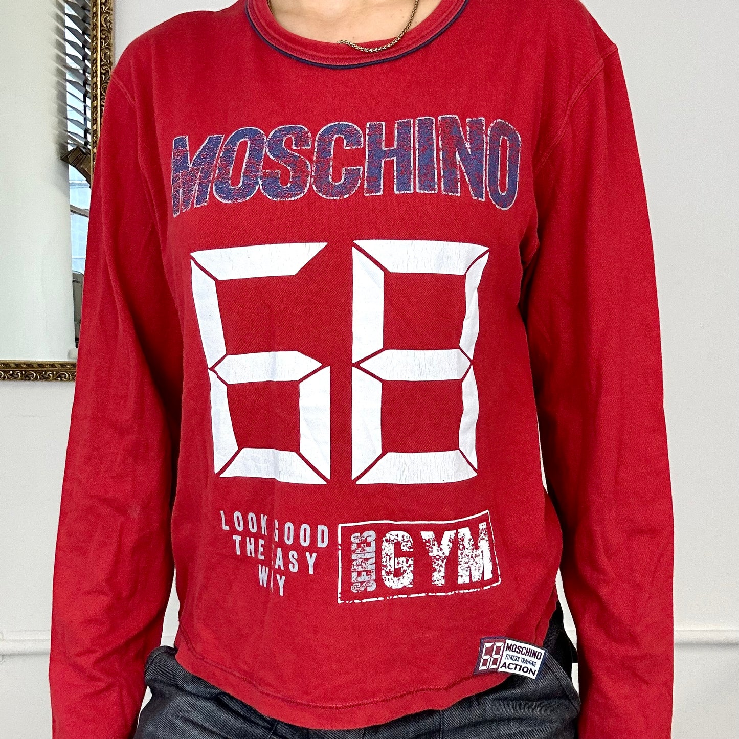 vintage moschino long sleeve top