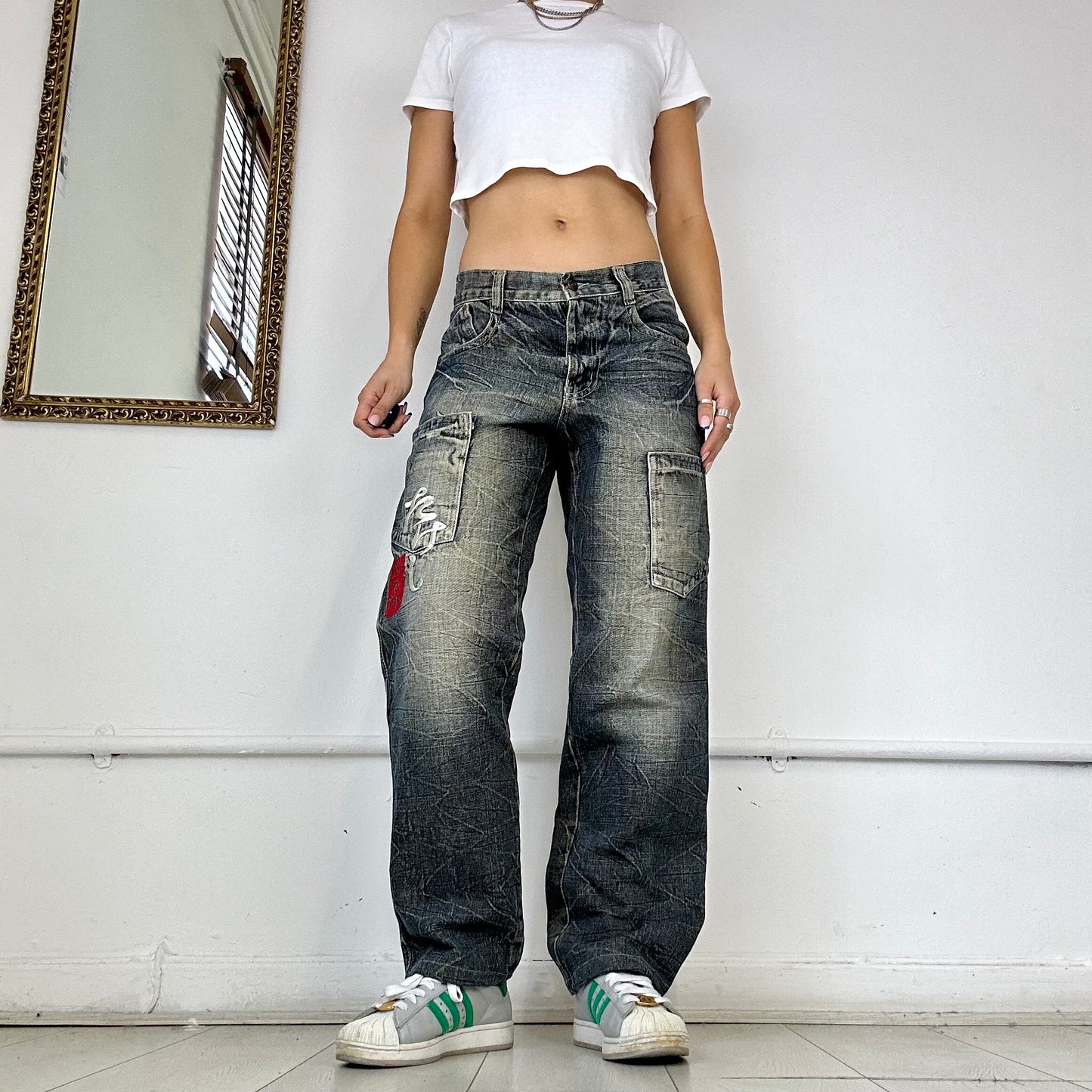 vintage wide leg jeans