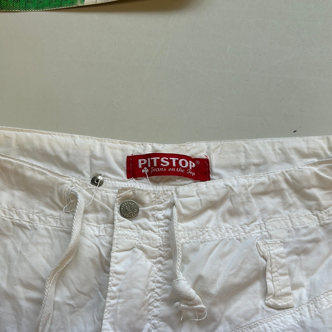 white cargo trousers by pitstop