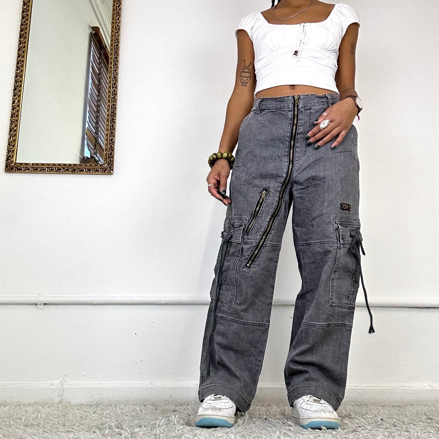 00's baggy cargo jeans