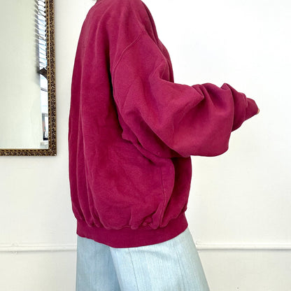 vintage nike air burgundy sweatshirt