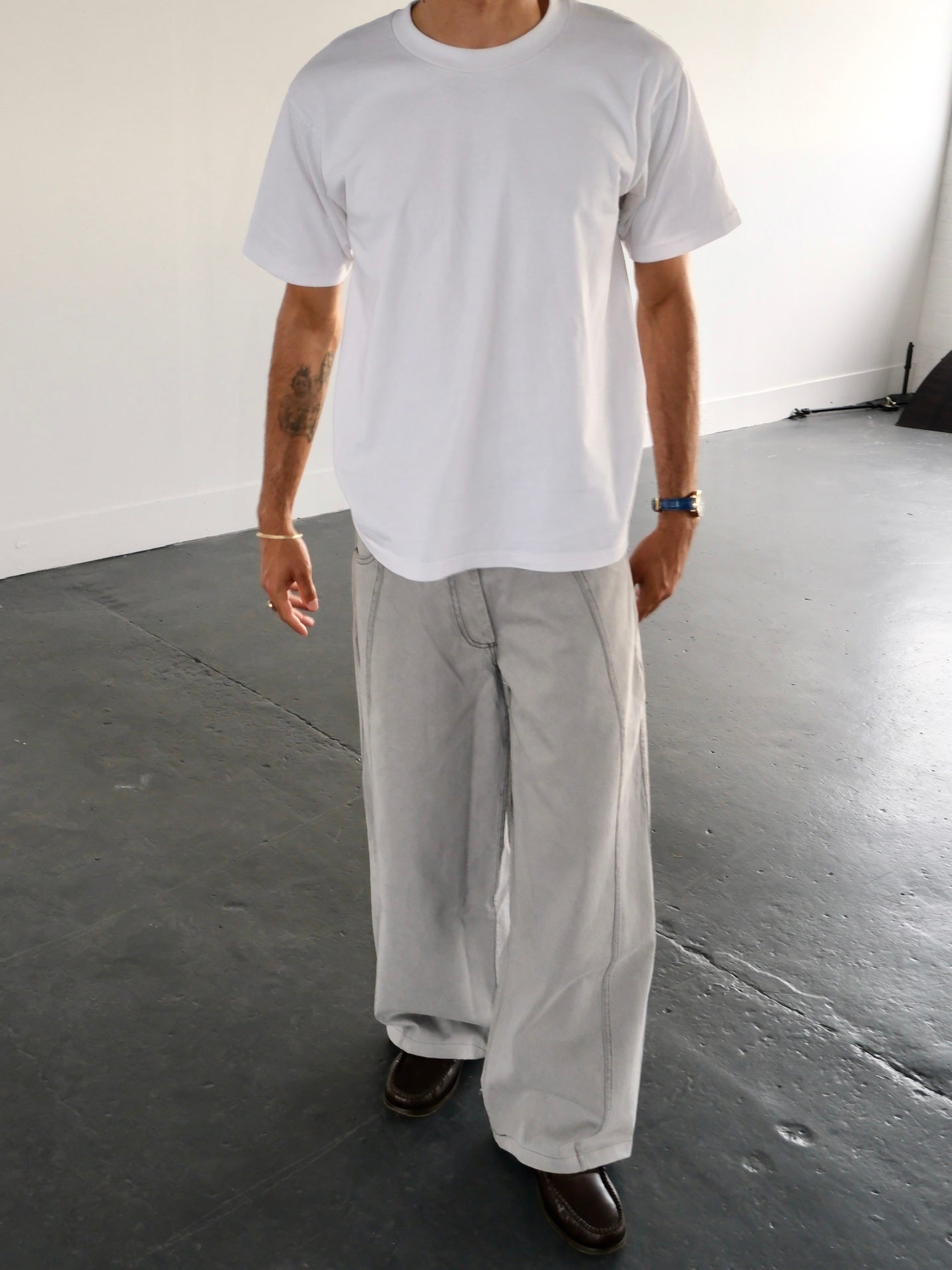 balloon jean - grey washed denim
