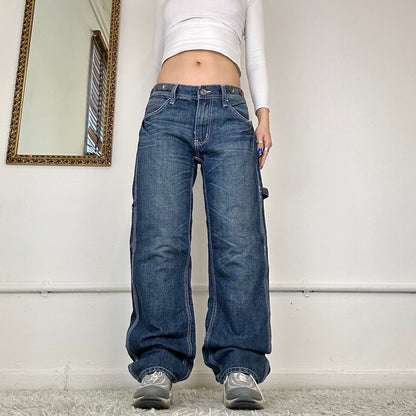 wide leg cargo jeans